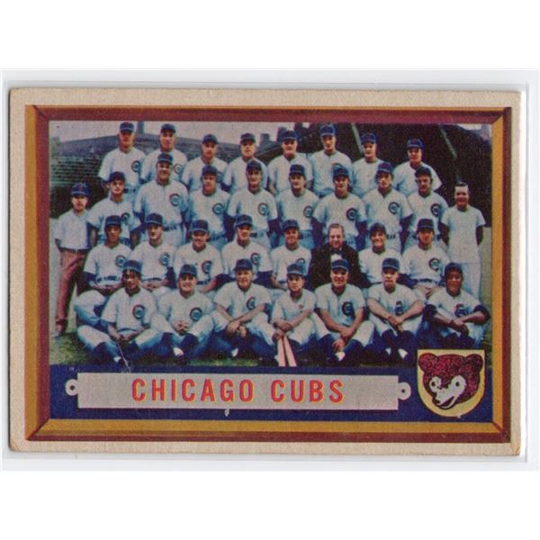 1957 Chicago Cubs Team Card #183