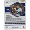 Image 2 : Peyton Manning 2021 Panini Mosaic Yellow Mosaic Prizm Card #67