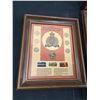 Image 2 : 3 Framed Coin Sets & 1 Framed Canadian Red Ensign Information Sheet