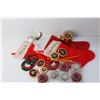 Image 4 : Assorted Christmas Items - Stockings, Candles, Ornaments