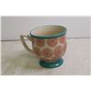 Image 5 : (8) Pioneer Woman Brand Mugs and Milk Glass Vase