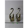 Image 1 : (2) Vintage Swan Figurines