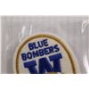 Image 2 : 1970s CFL Winnipeg Blue Bombers Embroidered Crest - 2" x 2 1/2"
