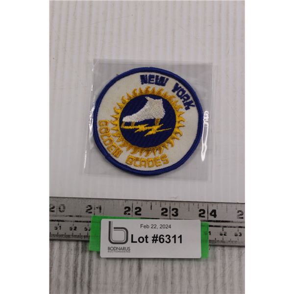 New York Golden Blades 1970s WHA Embroidered Crest 3 Bodnarus New York Golden Blades 1970s WHA Embroidered Crest 3 Bodnarus