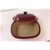Image 4 : The Pampered Chef Stoneware Roaster with Lid (3L), Brie Camembert Cheese Pot with Lid