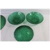 Image 4 : Green Glass Bowl Set