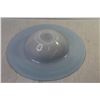Image 2 : Blue & White Blown Glass Bowl/Dish (14" across)