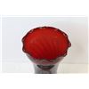 Image 2 : Cranberry Glass Vase (7" tall)