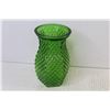 Image 4 : Green Glass Dish/Candle holder - Green Glass Vase