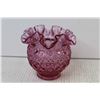Image 1 : Light Purple Ruffled Glass Vase