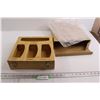 Image 1 : Wooden Freezer Bag Holder - 11 3/4" x 12"