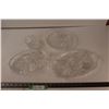 Image 1 : (4) Crystal Serving Platters or Candy Dishes