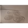 Image 6 : (4) Crystal Serving Platters or Candy Dishes
