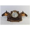 Image 6 : Vintage Double Headed Horse Clock