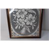 Image 2 : Framed Lace Wall Art - 18" x 22"