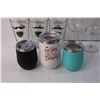 Image 2 : (2) Wine Glasses, (3) Beer Glasses and (3) Travel Mugs
