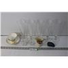 Image 1 : (5) Glasses , Tea Cup and Saucer, Misc.