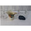 Image 2 : (5) Glasses , Tea Cup and Saucer, Misc.