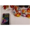 Image 4 : (7) VHS Tapes, Artificial Flowers, Misc.