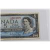Image 3 : 1954 Canadian $5 Bill
