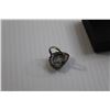 Image 4 : Sterling Silver Dendritic Opal Ring - Size 8