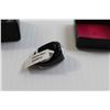 Image 3 : Champ Black Steel Howlite Men's Ring - Size 12