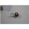 Image 3 : Sterling Silver Carnelian Ring - Size 5.5