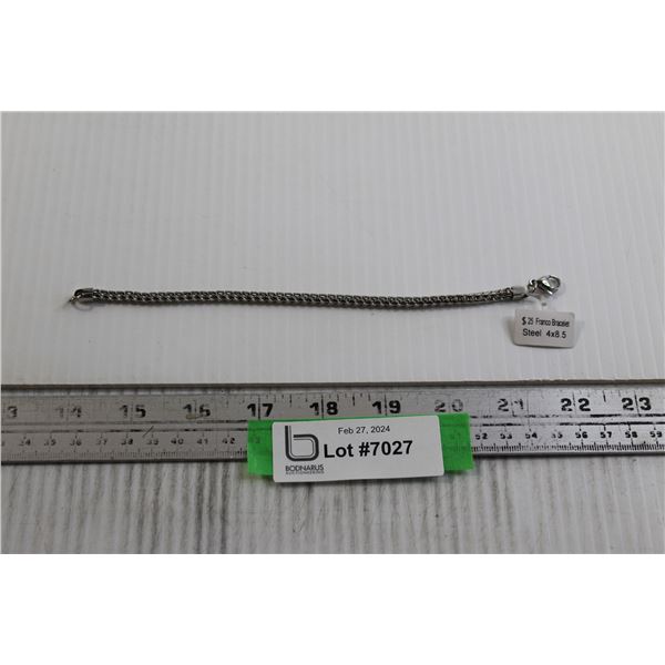 Franco Steel 4mm Bracelet - 8.5"