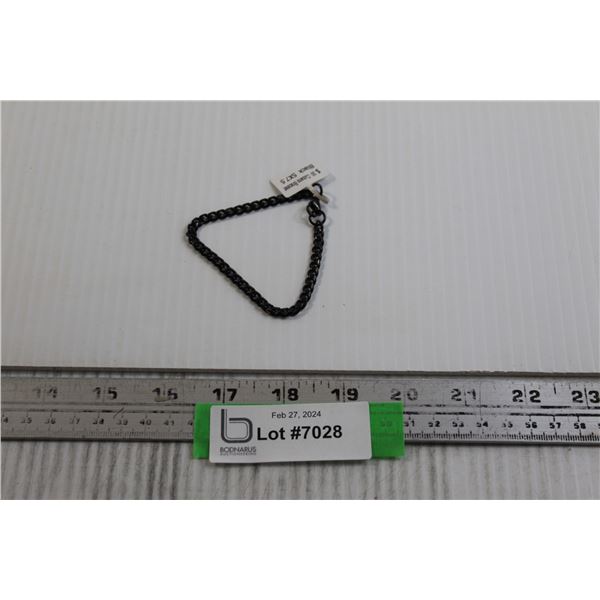 Cubano Black Stee; 5mm Bracelet - 7.5"