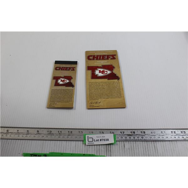 (2) 2008 Season Tickets Super Bowl Booklets - Kansas City Chiefs