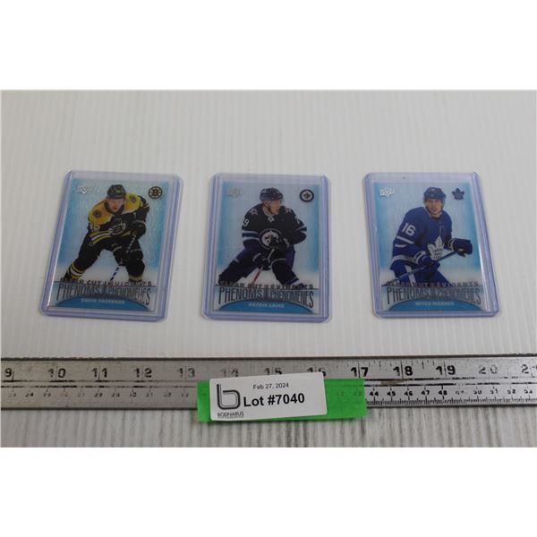Marner, Pastrnak, and Laine Clearcut Inserts