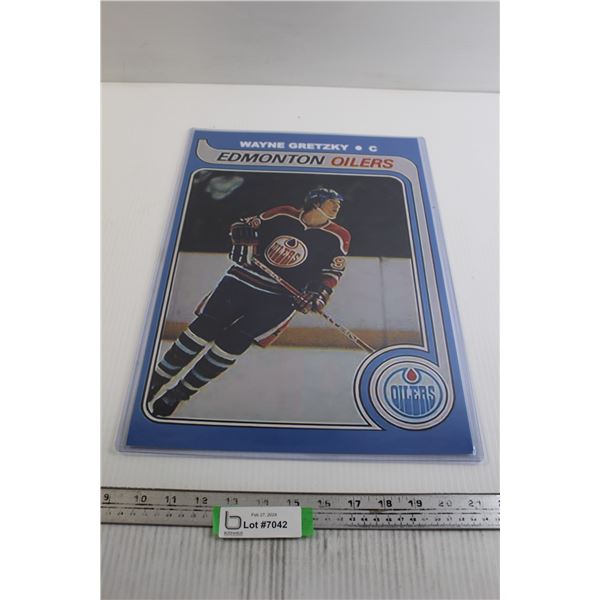Wayne Gretzky Rookie Oversized Card Poster - 12" x 18"