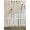 Image 3 : *(2x Bid Price) Pair of Metal Decorative Candleholders with Folding Racks - 50"