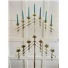 Image 7 : *(2x Bid Price) Pair of Metal Decorative Candleholders with Folding Racks - 50"