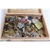 Image 6 : Cigar Box, Coins, Costume Jewelry, Pins