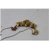 Image 4 : Vintage Necklace w/Flowers & Multi Colored Stones