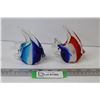 Image 1 : (2) Glass Art Fish