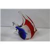 Image 2 : (2) Glass Art Fish