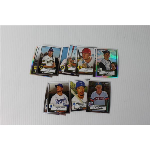 Box of Topps Chrome MLB Trading Cards