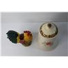 Image 4 : Ceramic Cannister and Ceramic Rooster Ornament