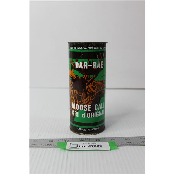 Dar-Rae Moose Call Tin