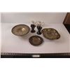 Image 1 : Silver Plated Cake Stands, Platter, Sundae/Ice Cream Cups, Small Brass Vase & Molson Indy Vancouver 