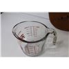 Image 10 : Fire King Measuring Cup - Upholstery Webbing Stretcher - Vintage Nujol Bottle - Collector Spoon Hold