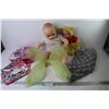 Image 1 : (2) Baby Dolls - Butterfly Wings - Lol Backpack - Glittery Bag - Knitted Mermaid Bottoms