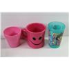 Image 6 : Plastic Cups - Box of Children's Tea Set - Plastic Basket of Plastic Fruit