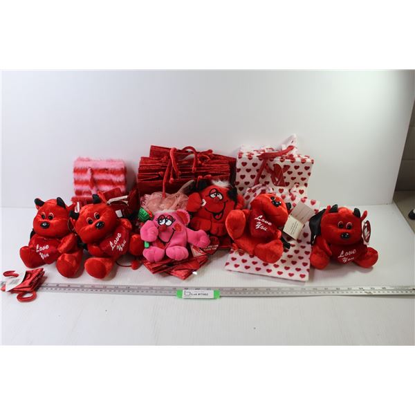 Valentines Gift Bags & Stuffed Toys