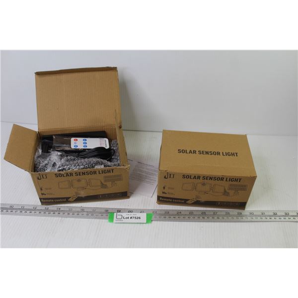 2) Solar Sensor Lights (NIB)