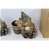 Image 2 : (2) Ceramic Pottery Plant Pot Gnome (NIB)