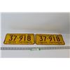Image 1 : Pair of Saskatchewan 1967 Centennial License Plates