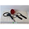 Image 1 : (3) Oil Filter Tools & Red Funnel